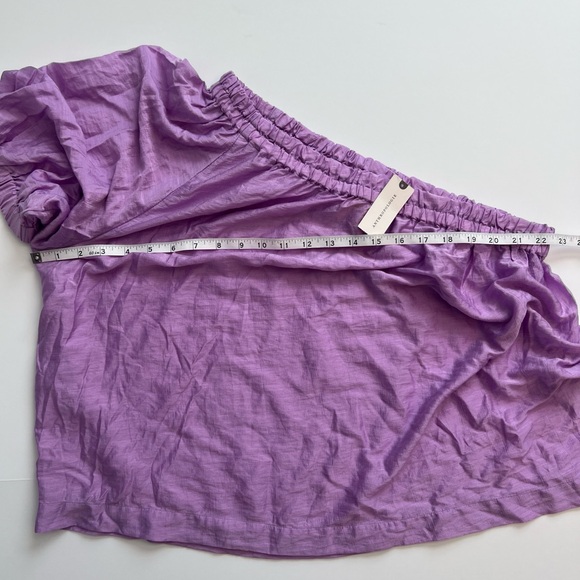 *New* Maeve Anthropologie Leonie One-Shoulder Top, Size Small - Picture 9 of 10